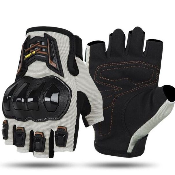 Rękawiczki motocyklowe z półpalcami dla mężczyzn i kobiet, letnie, oddychające, antypoślizgowe, do jazdy na rowerze elektrycznym na świeżym powietrzu_voghion.com