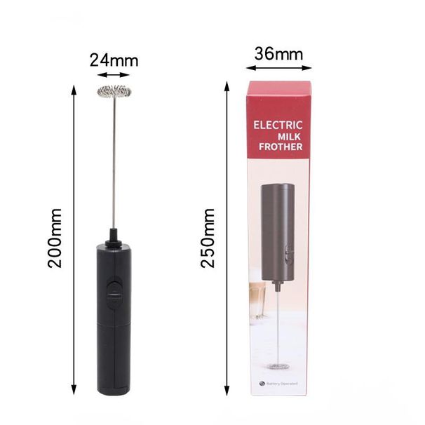 Stainless Steel Wireless Manual Milk Mixer Coffee Frother Egg Cream Cake Handheld Beater_voghion.com