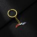 Portachiavi con ciondolo a goccia di olio cubano, decorazione per uomo e donna, stile etnico, versatile, in acciaio al titanio_voghion.com