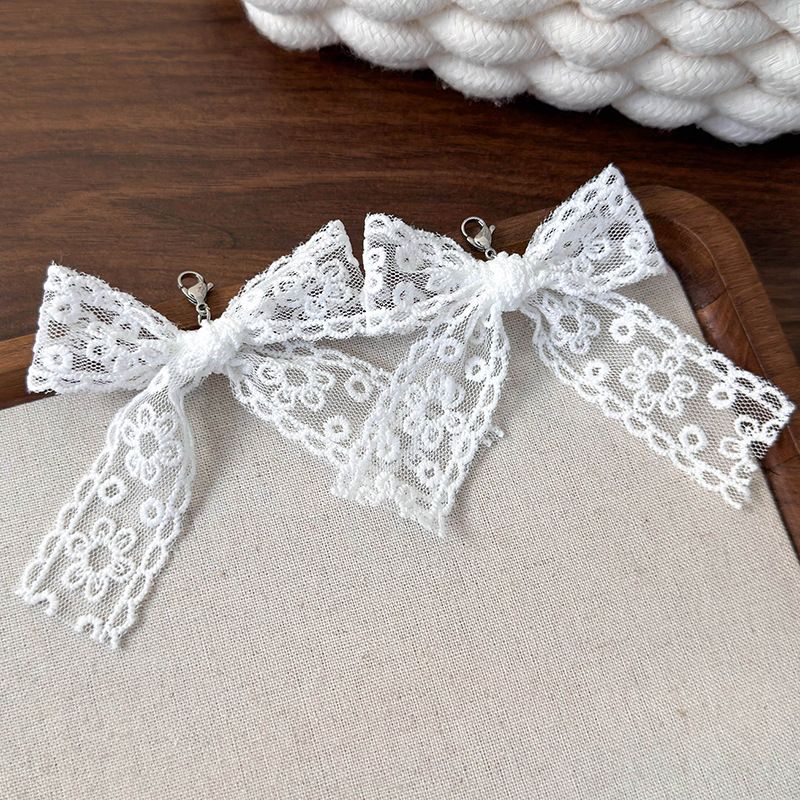 Fibbia per scarpe con fiocco di perle e fiocco da principessa, versatile decorazione per scarpe, fiore in pizzo, fiocco con laccio, fibbia, accessori per scarpe da donna_voghion.com