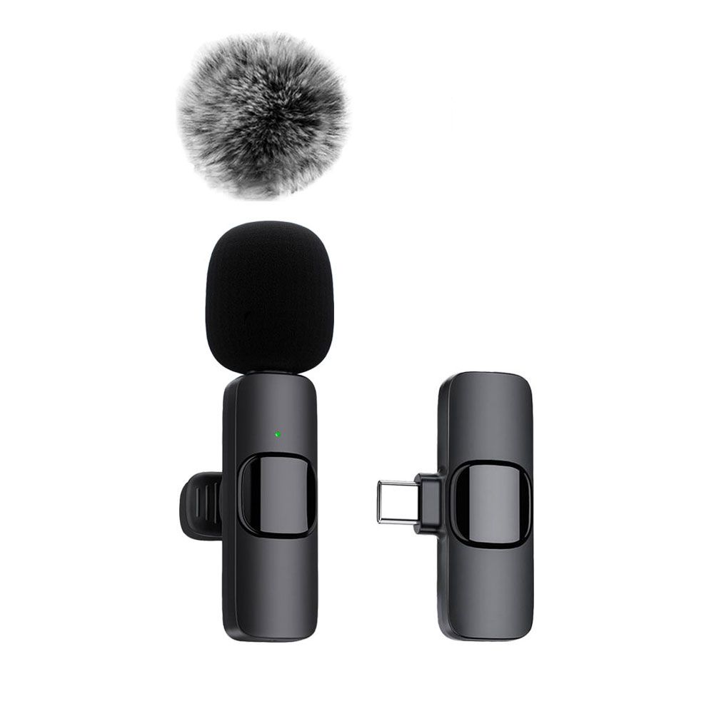 Lavalier Mini Wireless Microphone For Smartphone PC For Vlog Audio Video Recording Game Teaching_voghion.com
