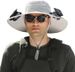Sonnenhut mit breiter Krempe für den Außenbereich und 2 Solarventilatoren, Sonnenhut für Männer und Frauen, UPF 50+, Fischer- und Strandhut mit integriertem Ventilator_voghion.com