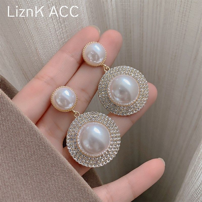 S Orecchini con perline in argento con ago esagerato, design alla moda e di nicchia per il nuovo anno_voghion.com