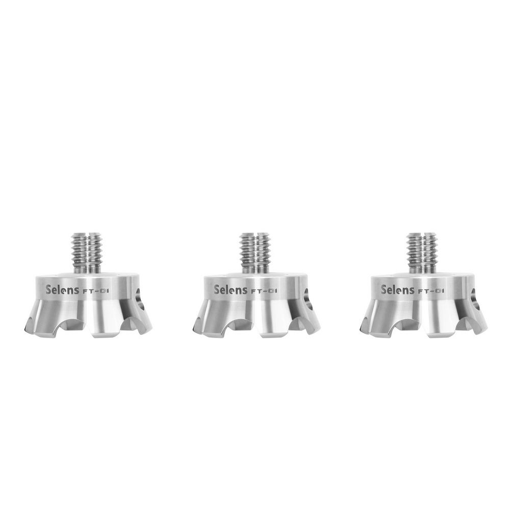 Selens 3 Stück Pro 3/8 Zoll Edelstahl-Stativ-Felsfüße, Spike für Gitzo RRS BENRO SIRUI für eisiges, felsiges und raues Gelände_voghion.com