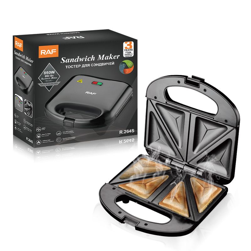 RAF ev tipi çift taraflı ısıtma kum çok işlevli tost ekmek waffle kahvaltı makinesi_voghion.com