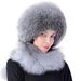 Cappelli da cacciatore Cappello in pelliccia di volpe Cappello invernale da donna Cappello in pelliccia di coniglio Rex Cappello mongolo Cappello caldo con protezione per le orecchie Cappello in pelliccia da donna invernale_voghion.com