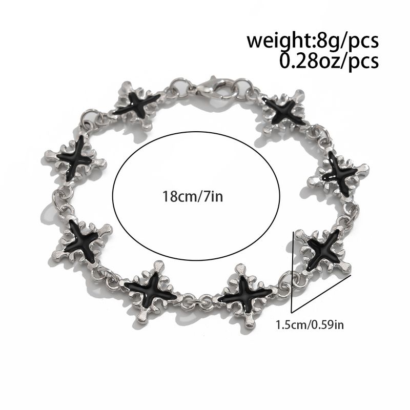 Hip Hop Niche Oil Drip Cross For Men Fashion Personality Simple Beaded Bracelet Men's Hot Selling Hand Jewelry_voghion.com