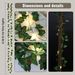 creeper vine light string maple leaf green rattan light LED simulation flower light string green plant atmosphere indoor and outdoor lighting_voghion.com