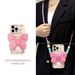 TechGlobe Zhao Lusi Same Style Pink Bow Back Clip Crossbody Suitable For IPhone 16 Pro Max 15 Phone Case 14_voghion.com