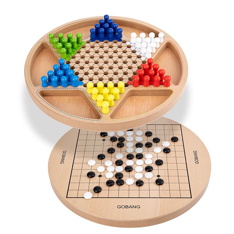 Gobang Non-toxic Family Game Environment Friendly Combo Game With Chess Ludo Chinese Checkers Toys For Kids_voghion.com