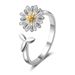 Bereit Lager Süße Blumenringe Für Frauen Hochwertiger Chrysanthemenförmiger Offener Ring Verstellbarer Individueller Schmuck_voghion.com
