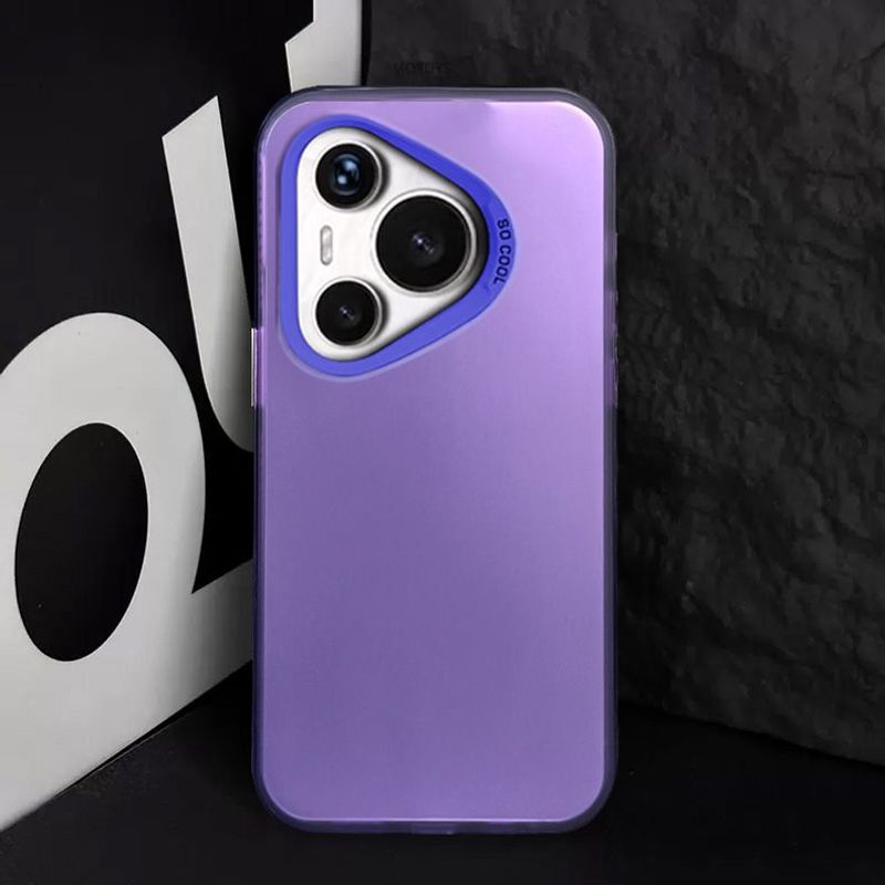 Phone For Pro + Huawei Pura 70 Ultra Case Matte Laser Colorful Bumper Armor Shockproof Cover_voghion.com
