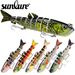 New Lure Fish 13cm 22g Plastic 8-Section Multi-Section Hard Sea Bait Fishing Gear_voghion.com