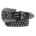 Diamond men skull diamond inlaid waistband women with zinc alloy needle buckle for personalized street fashion and_voghion.com