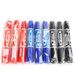 Dual-Tip Permanent Markers, 10-Pack - Black, Blue, Red - OPP Individually Wrapped - Waterproof, Quick-Drying, Ideal For Office, School & Art_voghion.com