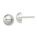 Sterling Silver Polished 8mm Button Earrings_voghion.com