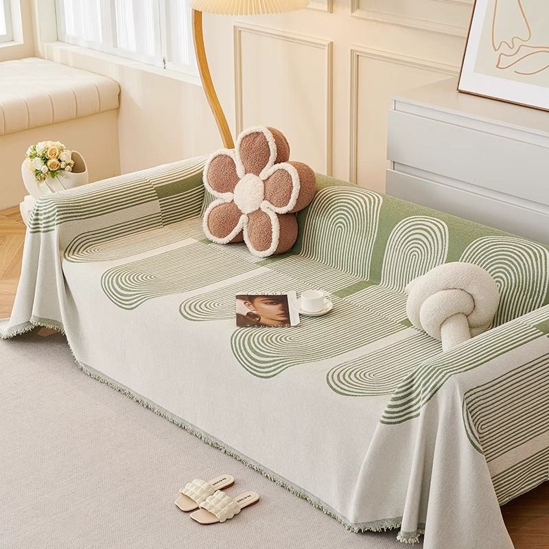Copridivano monoblocco - Tessuto elasticizzato e spesso, universale per tutte le stagioni, per divani/divani a due posti (antiscivolo, lavabile in lavatrice)_voghion.com