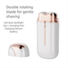 Epilatore per il viso con rasoio galleggiante a doppia testina e rifinitore per rossetto per donne, epilazione indolore_voghion.com