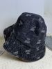 Retro Washed Bear Denim Bucket Hat Women's Sunshade Versatile Outdoor Travel Shows Washbasin Hat Tide_voghion.com