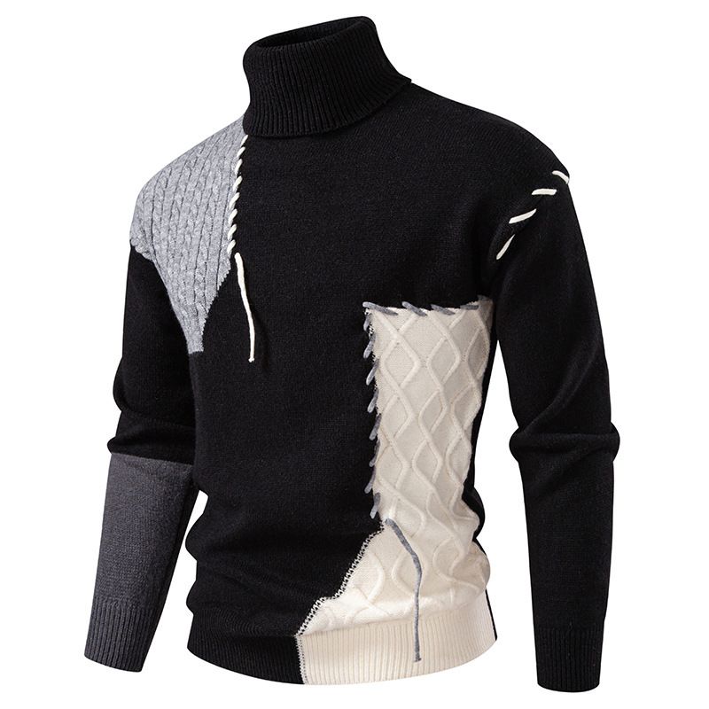 ​​"Herren Casual Strickpullover – Weicher Rundhalspullover für Herbst & Winter in Schwarz, Grün & Blau"​​_voghion.com
