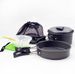 Set da campeggio per 1-2 persone, per esterni, portatile, in ossido di alluminio, per picnic, barbecue, DS-200_voghion.com