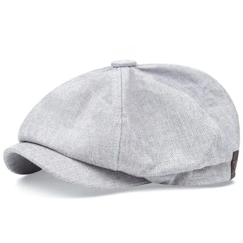 Unisex hoed barethoed mannelijke achthoek schilderhoed vrouwelijke krantenverkoper hoed retro_voghion.com