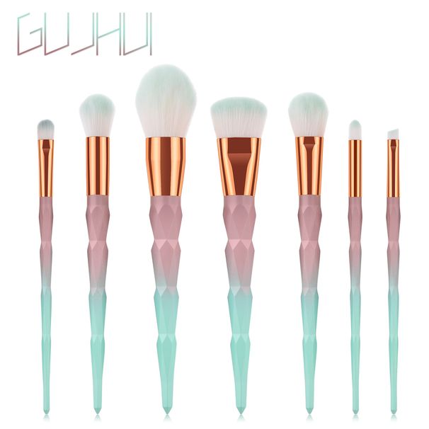 7/12 pcs makeup brushes set, powder brush, eye shadow brush, six-sided gradient makeup tool GUJHUI_voghion.com