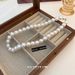 French Style Large Pearl INS Fashion Personality Internet Celebrity Temperament Collarbone Chain Simple Versatile_voghion.com