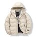 Men's Lightweight Puffer Jacket – Stylish Hooded Down Coat For Urban Winter & Fall (Black/Beige/Gray-Green, Sizes M-4XL)_voghion.com