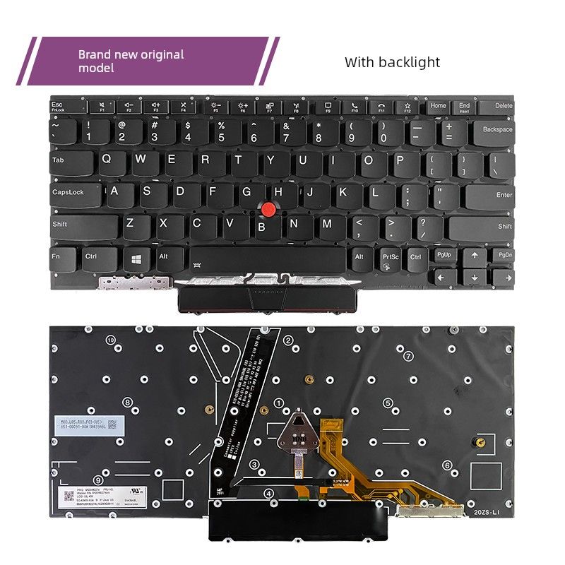 For Lenovo ThinkPad X1 Nano Gen1 Laptop Backlit Keyboard_voghion.com