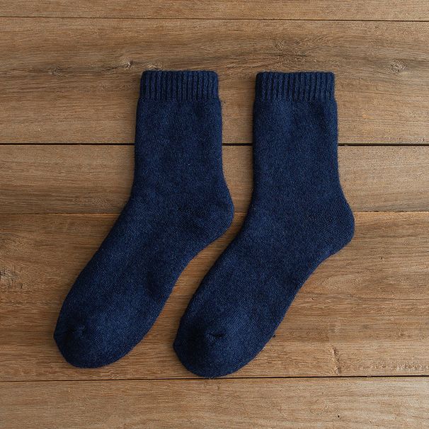 Winter Thickened Wool Socks Women Solid Color Casual Middle Tube Terry Socks Men Thickened Warm Socks Towel Socks Wholesale_voghion.com