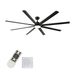 84 In Super Large Black Ceiling Fan With Remote Control_voghion.com