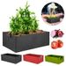 Filtpose Rektangulær Plantepotte Udendørs Have Blomsterplantepose med Håndtag Have Grøntsagsplantebeholder_voghion.com
