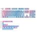 OEM Blue Enchantress PBT sidograverat transparent Nical-tangentbord_voghion.com