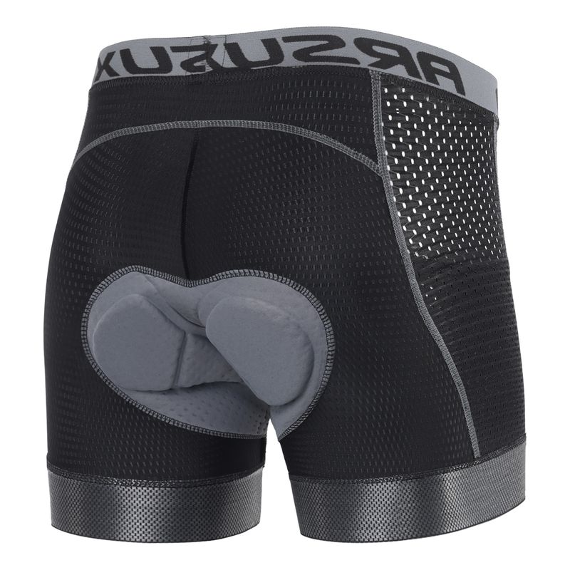 NOKO-ARSUXEO Férfi kerékpáros alsónemű Boxer hálós anyagból Száraz, lélegző, nedvességelvezető, ütéselnyelő szilikon ülőpárna_voghion.com