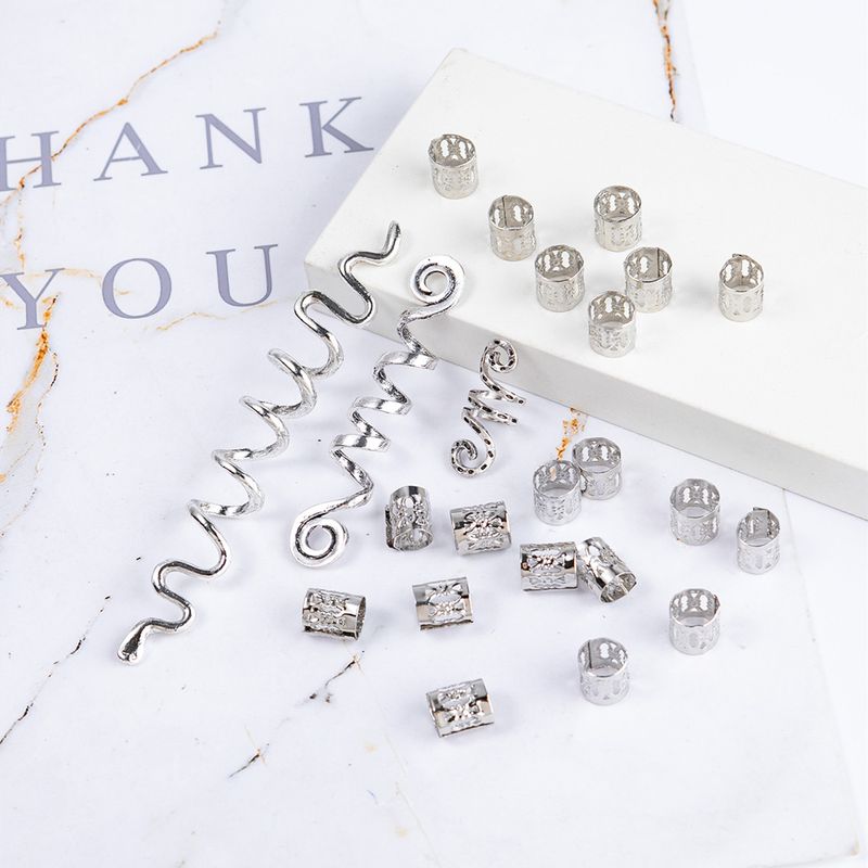Viking Celtic Knot Ethnic Style Rotating Spiral Snake-shaped Alloy Electroplated Hair Clips, Retro Hair Accessories_voghion.com