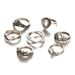 New Hollow Flower Geometry 7-piece Set Of Ring Accessories_voghion.com