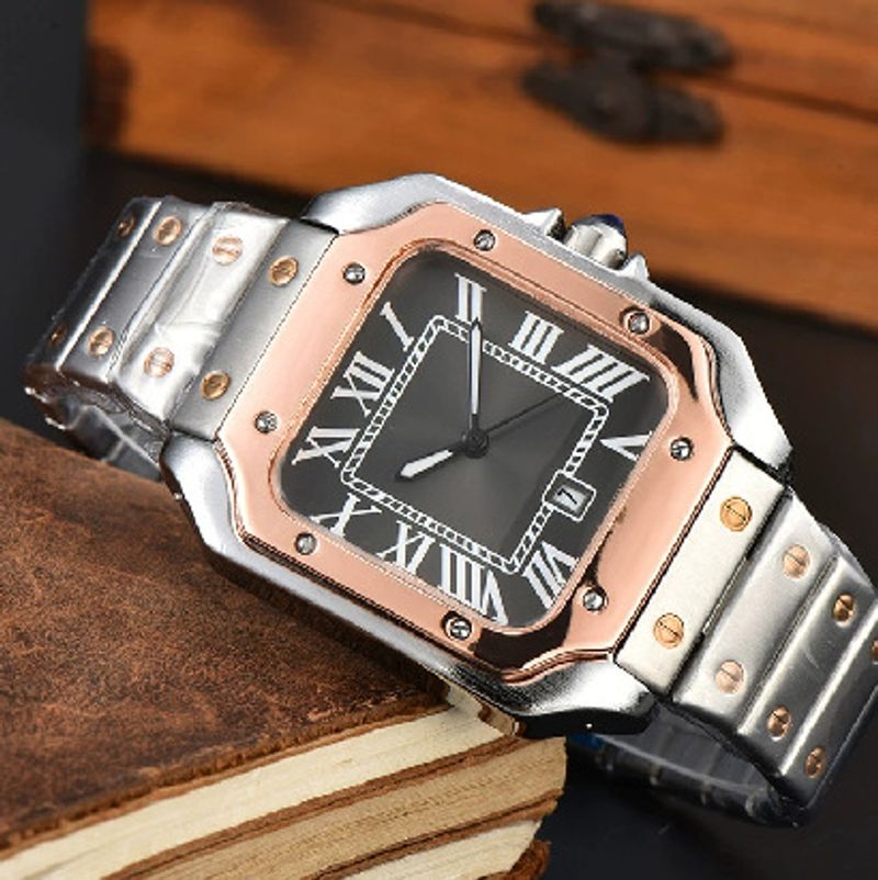 Mechanical Chronograph Men's Three-Hand With Calendar Large Capacity Affordable Fashion Quartz Watch_voghion.com