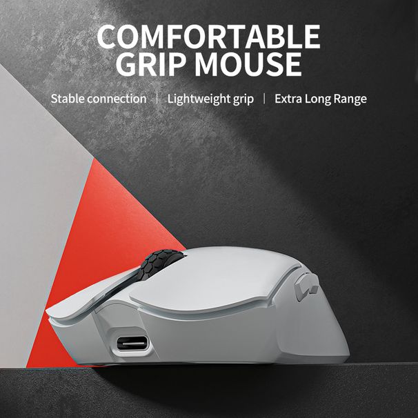 Digitex Digitex M6 Wireless Three-Mode Lightweight Mouse Ergonomic PAW3395 Office Gaming Mechanical Feel Competitive_voghion.com