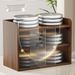 Desktop Rack Dining Table Holder Office Desk Small Dustproof Box Coffee Cup Storage Cabinet_voghion.com