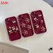 Ett Xiaomi 13T 12T 11T Lite Poco C65 C40 F5 X5 F4 F3 X4 X3 GT NFC M5S M4 M3 Pro 5G klart Bury red 3D flicktelefonfodral YX_voghion.com