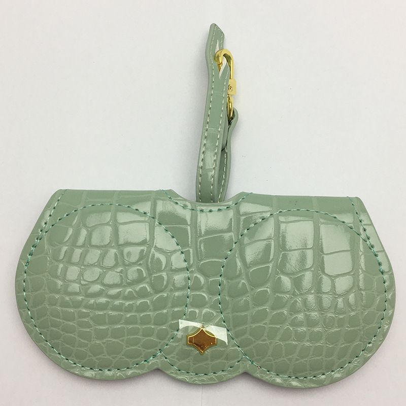 Borsa per occhiali unisex in coccodrillo in una borsa per occhiali di grandi dimensioni, clip per occhiali da sole, custodia per occhiali da sole con scatola per occhiali carina, portatile, alla moda_voghion.com