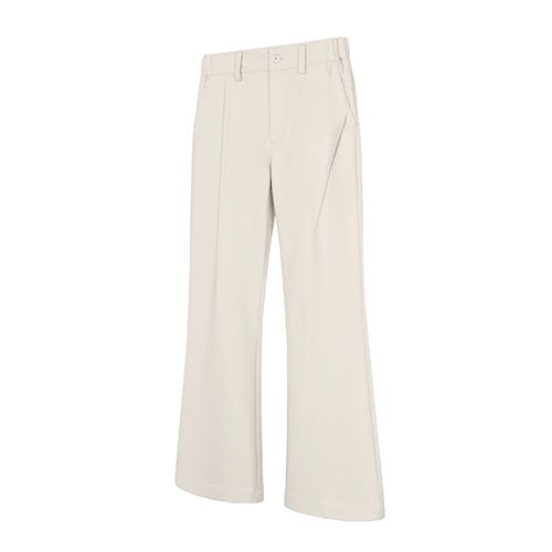 Meeste rõivad kvaliteetsest villasegust kolmemõõtmelisest rätsepatööst vanaaegse stiiliga sirged laienevad püksid, puhta lõikega volditud drapeeringuga püksid_voghion.com