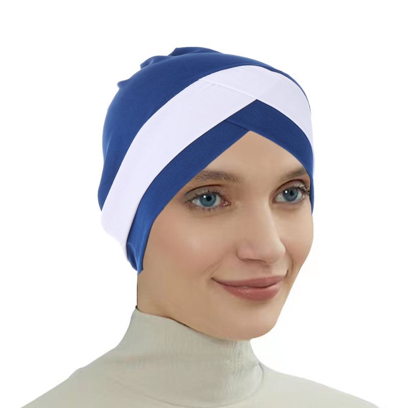Women's Forehead Crossover Soft, Fashionable and Versatile Headband Hat Pullover Hat for All Seasons_voghion.com