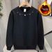 New American Style Sweatshirt Trendy Brand Crew Neck Loose Fit Versatile Couple Men's Long Sleeve Base Layer_voghion.com