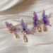Midsummer Dream Purple Butterfly Ins Cool Light Luxe Chinese Stijl Super Fairy Niet-gepiercete Oorbellen voor Vrouwen_voghion.com