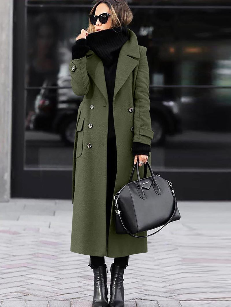 Vêtements pour femmes 2024 Manteau en laine d'automne et d'hiver Vêtements pour femmes_voghion.com
