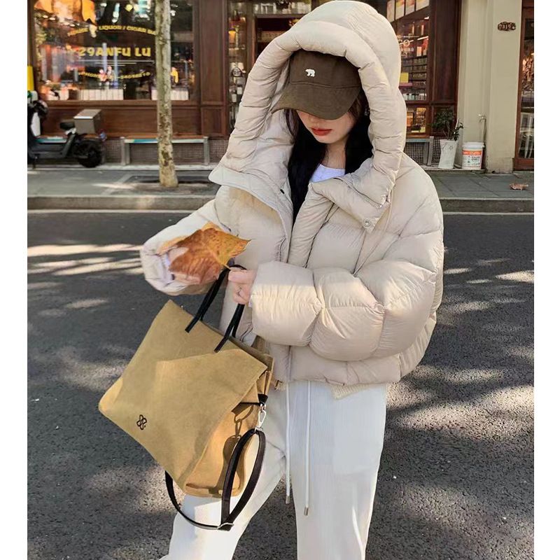 ​​Kurz-Puffermantel für Damen – Zierliche Winterjacke mit dicker Baumwollfüllung, modisches Steppdesign für Freizeit und Streetwear​​_voghion.com