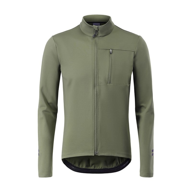 NOKO-ARSUXEO Vêtements de cyclisme Automne et hiver Veste chaude Sports de plein air VTT Vélo de route Veste homme Haut Vert militaire_voghion.com