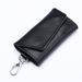 2024 New Genuine Cowhide Car Keycase Men's Keycase Fashion Women's Change Keycase Simple Black_voghion.com